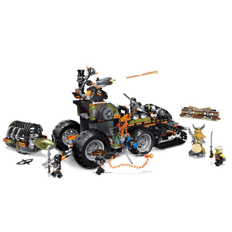 Boutique Planete Jouets France - Blocs de construction pour enfants s rie Ninja r servoir de combat figurines voiture de chasse 4