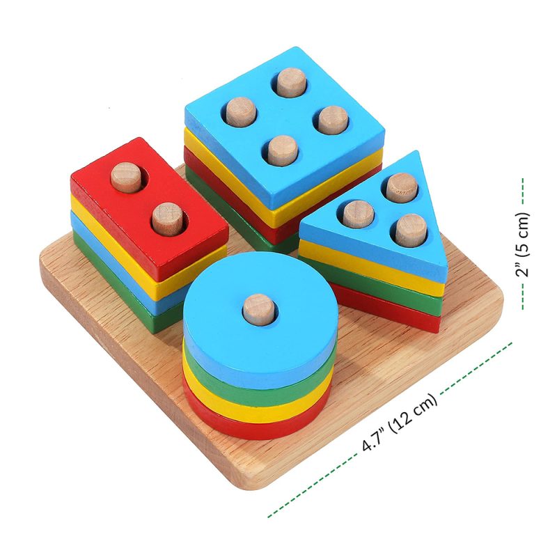 Boutique Planete Jouets France - Jouets de tri et d empilage en bois Montessori pour enfants puzzle d apprentissage alth trieur 5