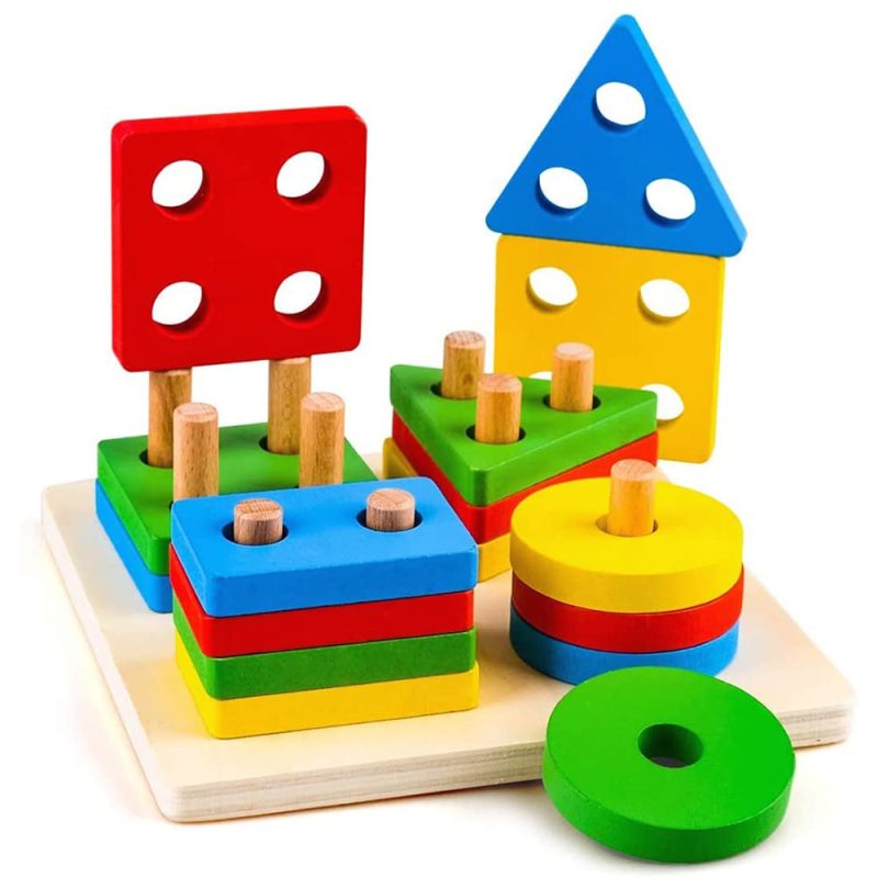 Boutique Planete Jouets France - Jouets de tri et d empilage en bois Montessori pour enfants puzzle d apprentissage alth trieur