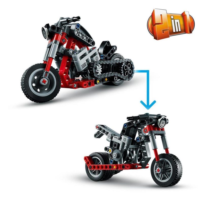 Boutique Planete Jouets France - Moto technique LEGO 42132 ensemble de construction 2en1 mod le de moto ou de Chopper jouet 2