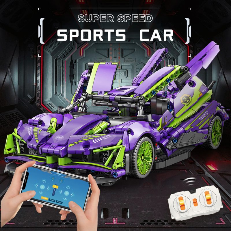 Boutique Planete Jouets France - Sport Cars Technology 1281PCS Building Blocks RC Bricks STEM Remote Control Collectible Model Kits Supercar Bricks