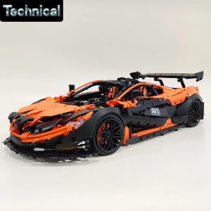 Boutique Planete Jouets France - Technical Concept Track Sports Car Black Orange Racing 91104 Moc High Tech Modular Building Blocks Bricks