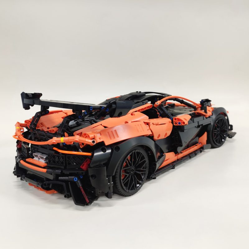 Boutique Planete Jouets France - Technical Concept Track Sports Car Black Orange Racing 91104 Moc High Tech Modular Building Blocks Bricks 4