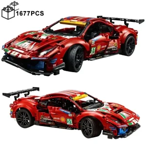 PlaneteJouets.com Voiture de course compatible avec briques LEGO Technic 1677 Pcs