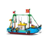 Briques de Construction Bateau en Pêche +645 Pcs