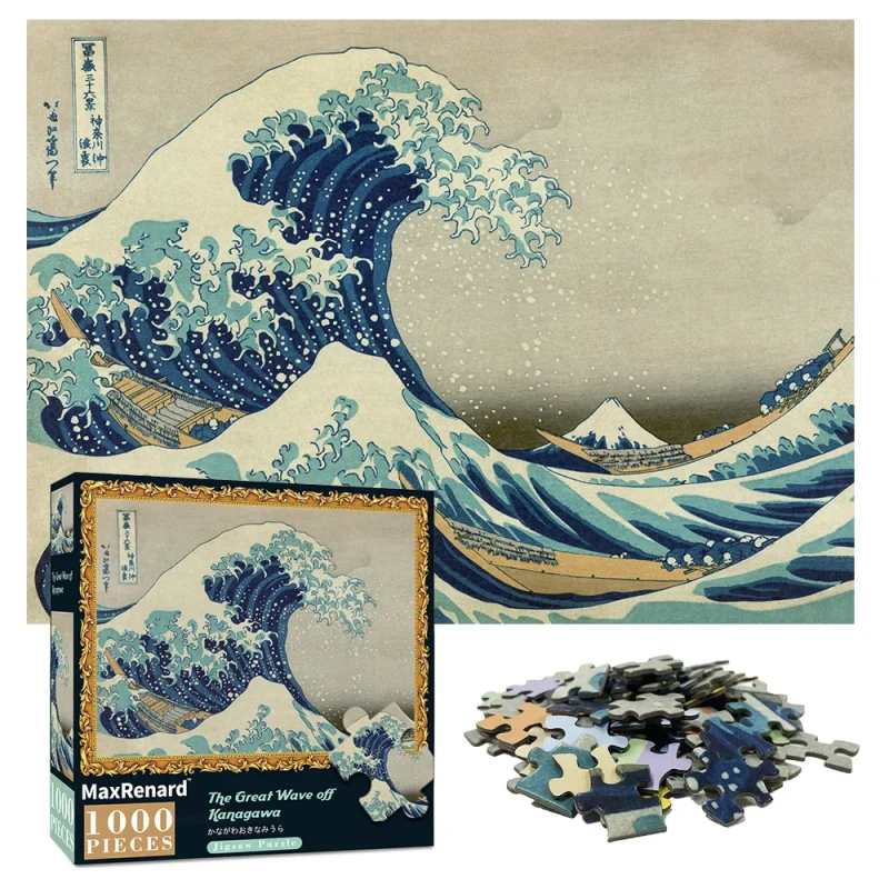 Puzzle 1000 pièces La Grande Vague de Kanagawa