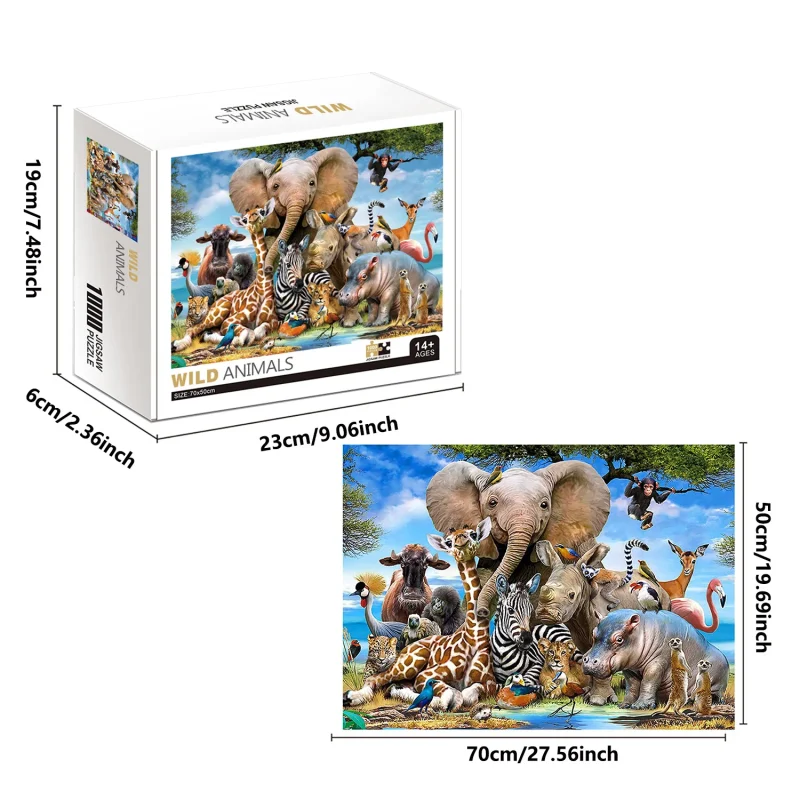 Puzzle 1000 pièces Animal World