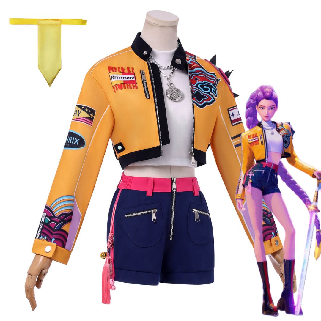 Boutique Planete Jouets France - Cosplay unique de Rumi - K-Pop Demon Hunters - Cosplay complet avec accessoires 9 Cosplay unique de Rumi - K-Pop Demon Hunters - Cosplay complet avec accessoires – Image 9