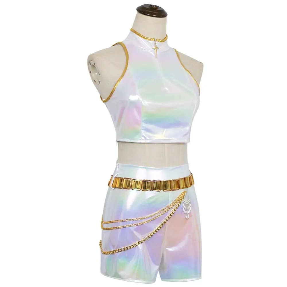 Boutique Planete Jouets France - Costume Rumi K-pop Demon Hunters - Tenue Cosplay Holographique Femme & Enfant 4 Costume Rumi K-pop Demon Hunters - Tenue Cosplay Holographique Femme & Enfant – Image 4