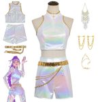 Costume Rumi K-pop Demon Hunters - Tenue Cosplay Holographique Femme & Enfant - Planete Jouets