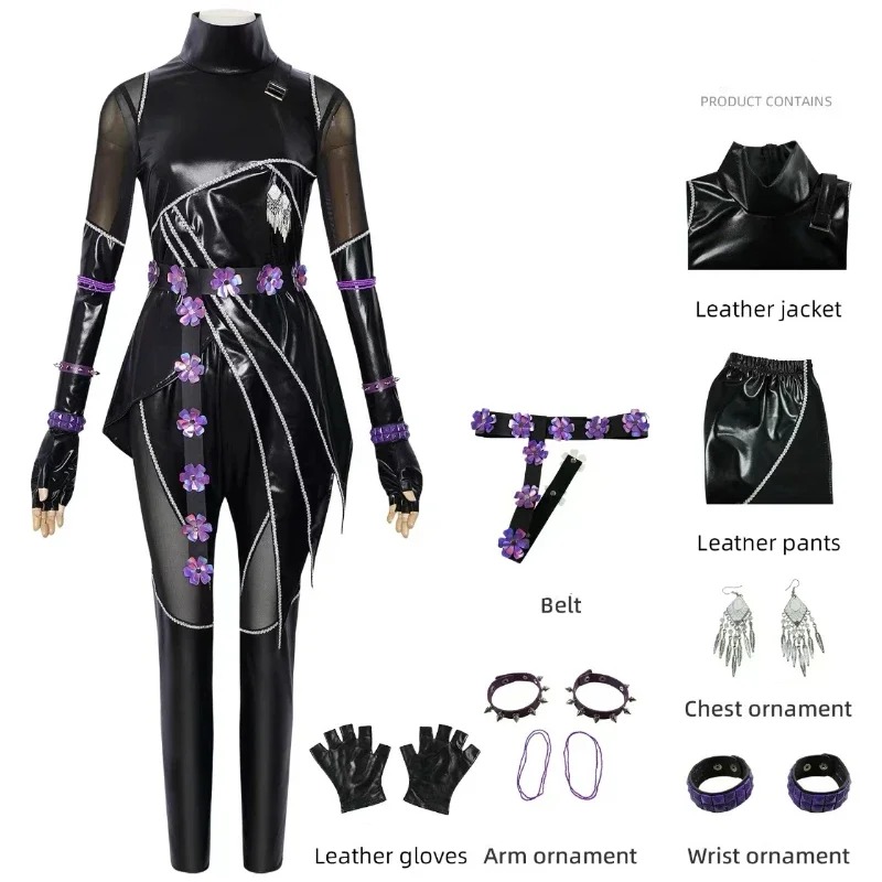 Boutique Planete Jouets France - Cosplay Rumi Zoey Mira - Tenue Demon Hunters K-Pop avec Accessoires Complets 6 Cosplay Rumi Zoey Mira - Tenue Demon Hunters K-Pop avec Accessoires Complets – Image 6