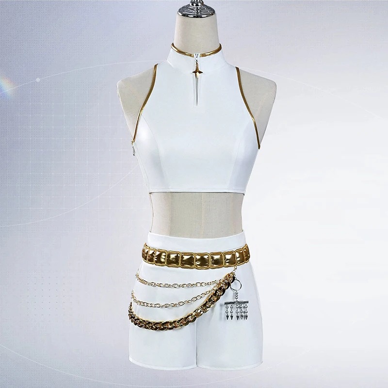 Boutique Planete Jouets France - Costume de Chant Blanc - Rumi, Mira & Zoey | K-Pop Demon Hunters Cosplay Femme & Fille 4 Costume de Chant Blanc - Rumi, Mira & Zoey | K-Pop Demon Hunters Cosplay Femme & Fille – Image 4