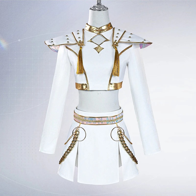 Boutique Planete Jouets France - Costume de Chant Blanc - Rumi, Mira & Zoey | K-Pop Demon Hunters Cosplay Femme & Fille 2 Costume de Chant Blanc - Rumi, Mira & Zoey | K-Pop Demon Hunters Cosplay Femme & Fille – Image 2