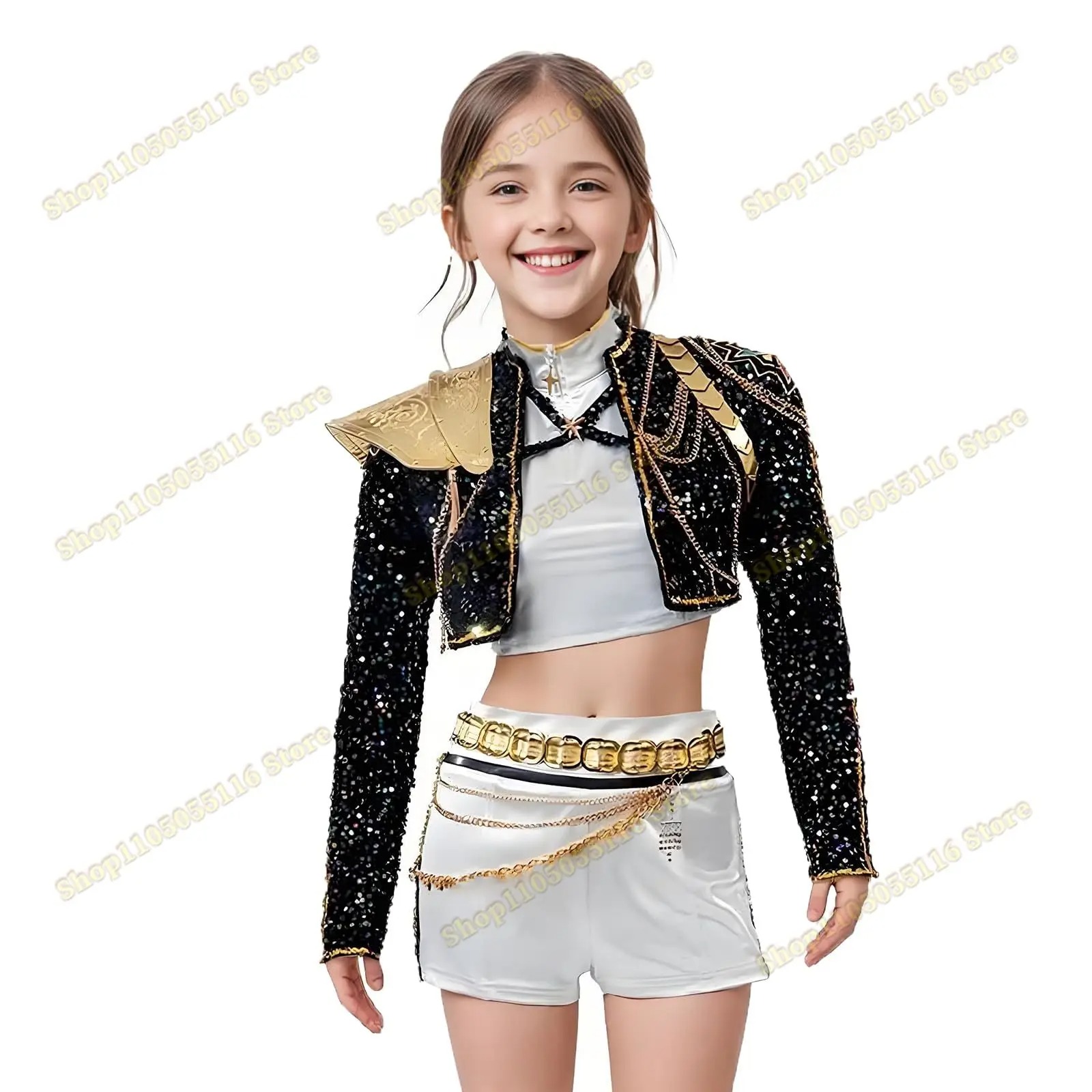 Boutique Planete Jouets France - Costume complet pour enfant - Cosplay K-Pop Demon Hunters 3 Costume complet pour enfant - Cosplay K-Pop Demon Hunters – Image 3