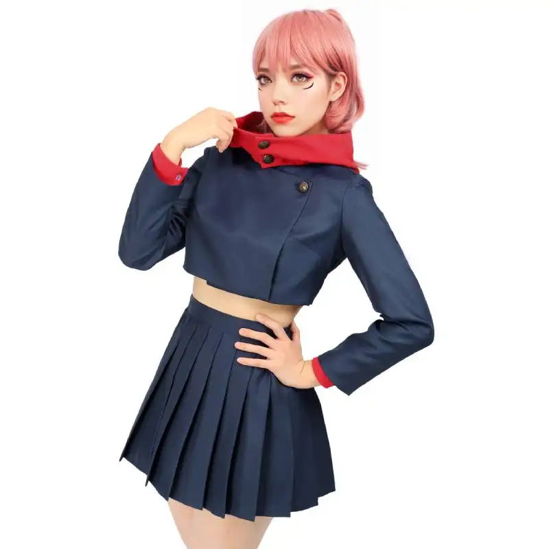 Boutique Planete Jouets France - Cosplay Yuji Itadori Femme Robe Jujutsu Kaisen Femme 3 Cosplay Yuji Itadori Femme Robe Jujutsu Kaisen Femme â Image 3
