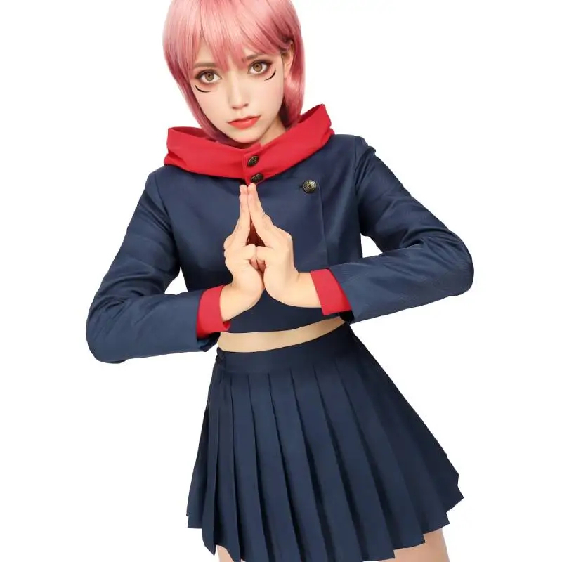 Boutique Planete Jouets France - Cosplay Yuji Itadori Femme Robe Jujutsu Kaisen Femme 4 Cosplay Yuji Itadori Femme Robe Jujutsu Kaisen Femme â Image 4