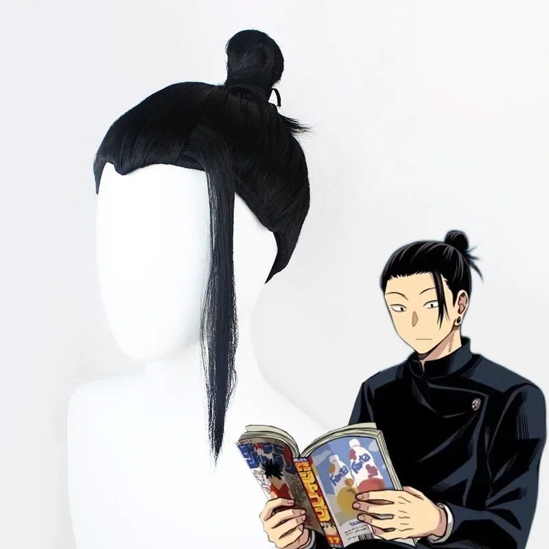 Boutique Planete Jouets France - Perruque Geto Suguru Perruque Manga Jujutsu Kaisen 1 Perruque Geto Suguru Perruque Manga Jujutsu Kaisen