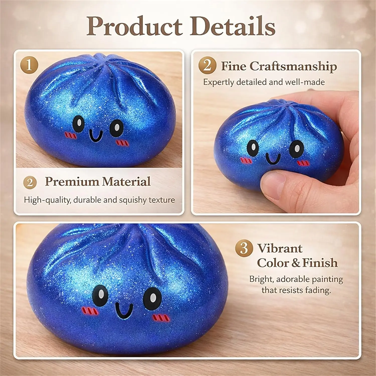Boutique Planete Jouets France - Dumpling Squishy Vert Matcha 6 Dumpling Squishy Vert Matcha – Image 6