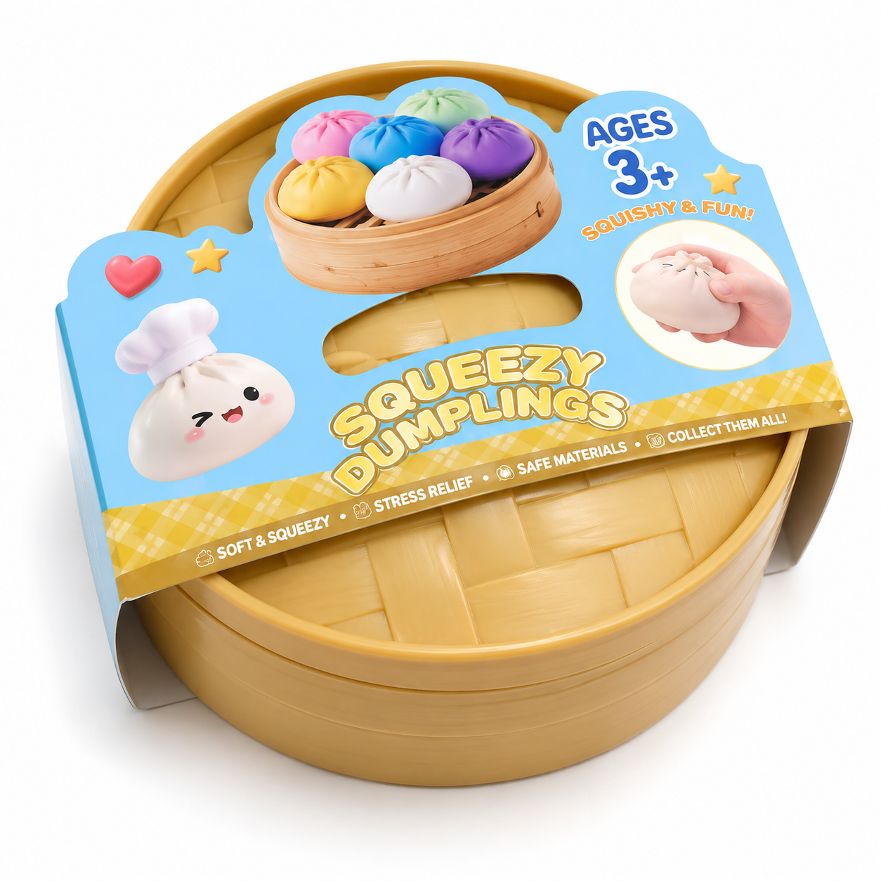 Boutique Planete Jouets France - Blind Box Squishy Dumpling Pailleté – 12 Couleurs à Collectionner 4 Blind box individuelle squishy dumpling - Planete Jouets France
