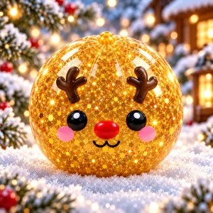 Squishy renne doré pailleté Golden Prancer - Planete Jouets France