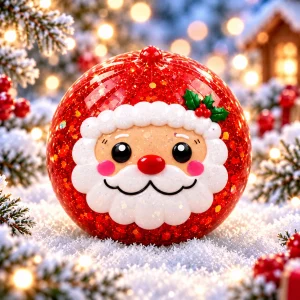 Squishy Père Noël rouge souriant Santa Claus - Planete Jouets France