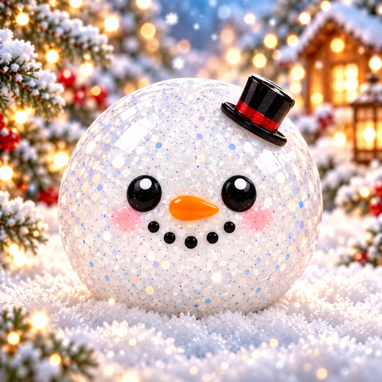Boutique Planete Jouets France - Squishy Bonhomme de Neige à Chapeau – Snowcap Charlie 1 Squishy bonhomme de neige chapeau haut-de-forme Snowcap Charlie - Planete Jouets France