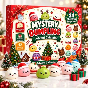 Calendrier de l'Avent Squishy Dumpling 24 surprises de Noël - Planete Jouets France