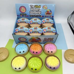 Présentoir viral mystery dumpling et six squishies dégradés - Planete Jouets France