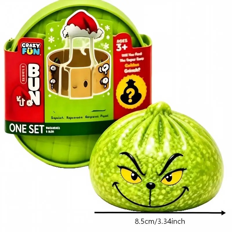 Boutique Planete Jouets France - Squishy Dumpling Pailleté de Noël – 5 Expressions ou Lot Surprise 5 Squishy dumpling pailleté au grand sourire - Planete Jouets France