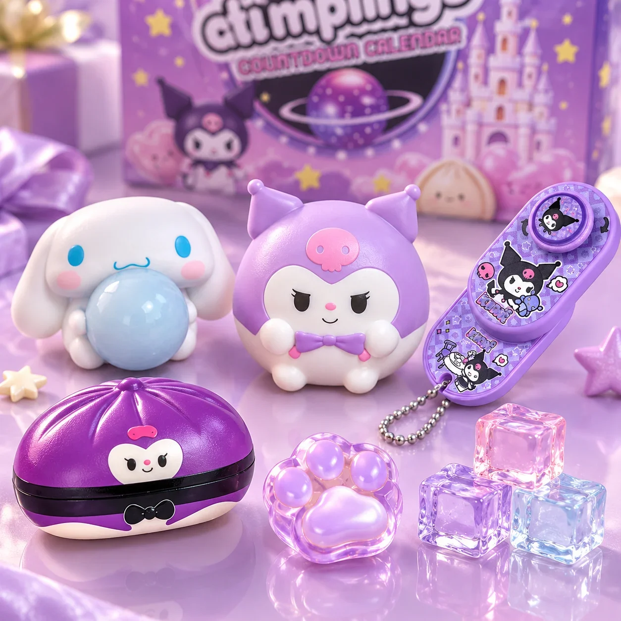 Boutique Planete Jouets France - Calendrier de l'Avent Dumpling Espace – 24 Surprises Galactiques 2 Squishies kawaii et jouets fidget du calendrier Dumpling Espace - Planete Jouets France